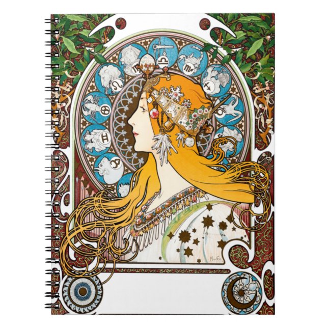 Alphonse Mucha - Zodiac Notebook (Front)