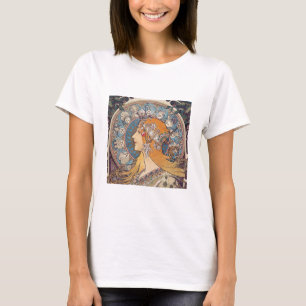 Alphonse Mucha , “Zodiac” T-Shirt