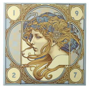 Alphonse Mucha Zodiac Wall Decor Art Nouveau Ceram Tile