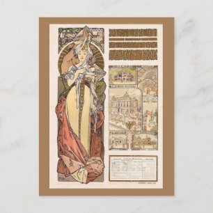 Alphonse Mucha's Austria at the World Expo Postcard