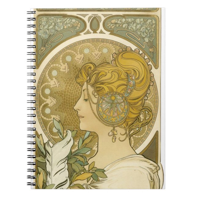 Alphonse Mucha's La Plume Notebook (Front)