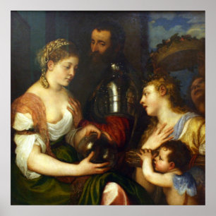 Alphonse of Alvalos, Marquis del Vasto - Titian Poster