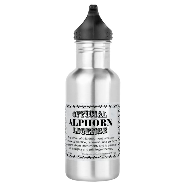 Alphorn License 532 Ml Water Bottle (Right)