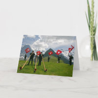 Alphorns anniversary card