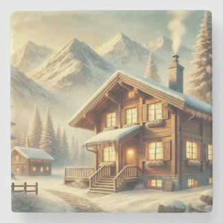 Alpine Charm Stone Coaster
