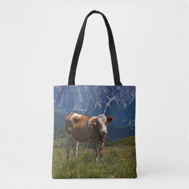 Alpine Cow All Over Print Bag (Front)