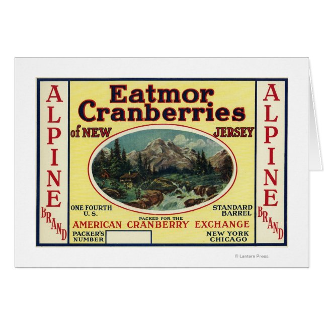 Alpine Eatmor Cranberries Brand Label (Front Horizontal)