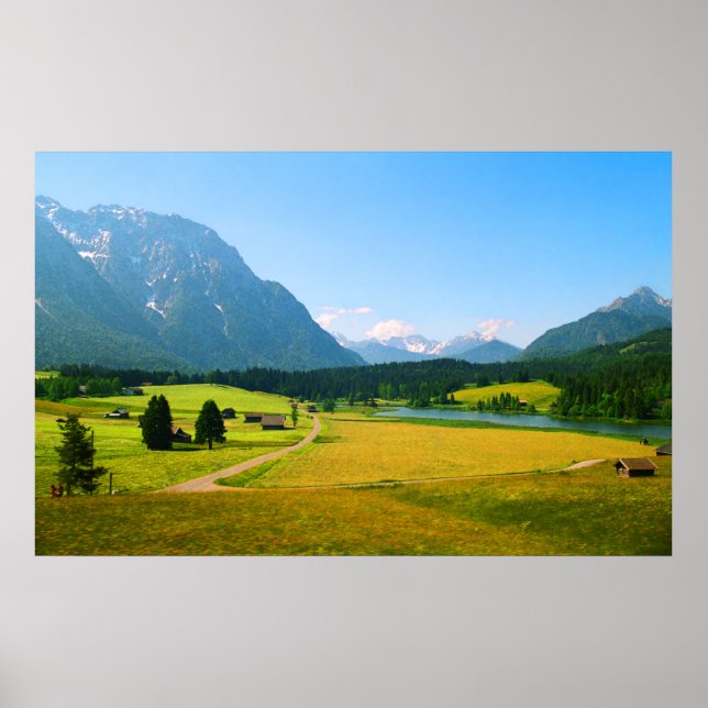 Alpine Farmland Print (Front)