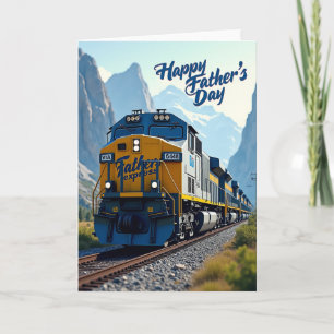 Alpine Fathers Day Train Card