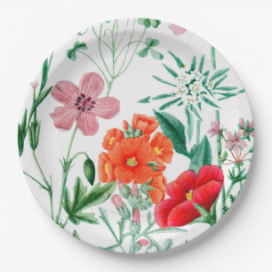 Alpine Flowers Garden Party Paper Plates