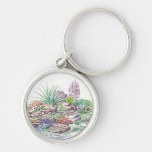 Alpine Garden Landscaping Key Ring