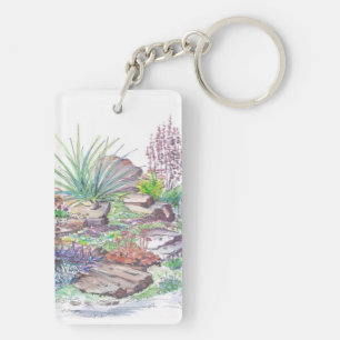 Alpine Garden Landscaping Key Ring