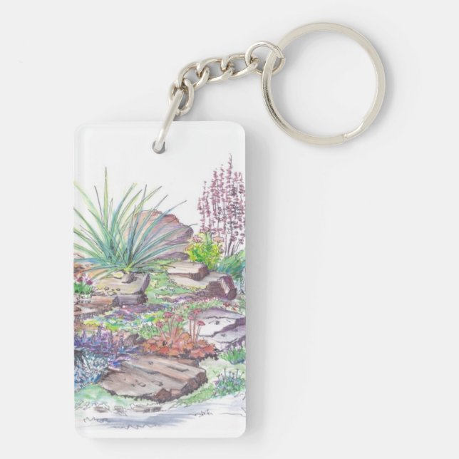 Alpine Garden Landscaping Key Ring (Back)