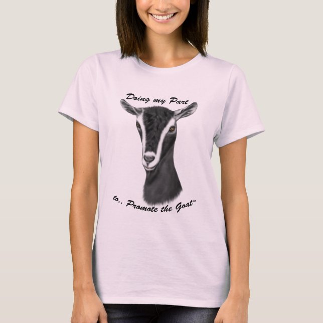 Alpine Goat Portrait T-Shirt (Front)