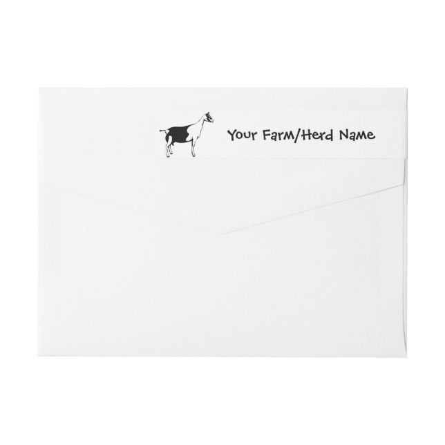 Alpine Goat Your Farm Name Wrap Around Label (Back)