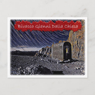 alpine hut Bivacco Gianni Dalla Chiesa Dolomiti - Postcard