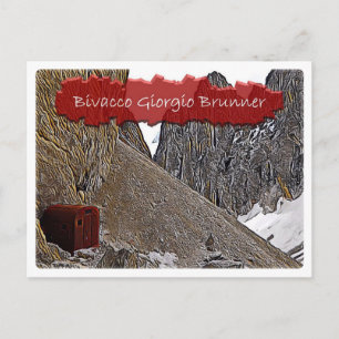alpine hut Bivacco Giorgio Brunner - Dolomiti - Postcard
