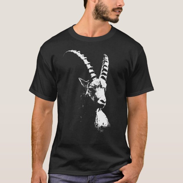 Alpine Ibex Animals T-Shirt (Front)