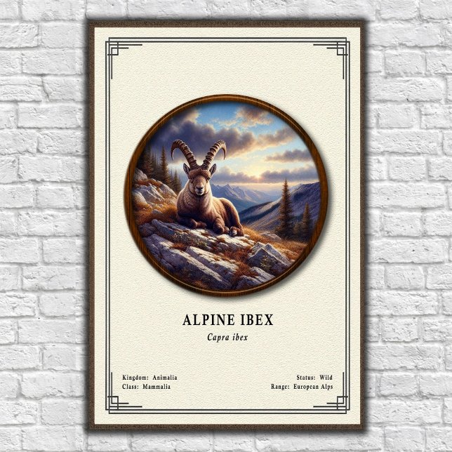 Alpine Ibex Zoology Series Poster (Creator Uploaded)