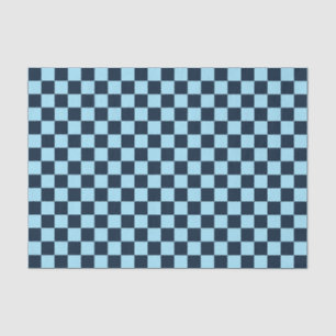 Alpine ice checkerboard pattern tissue paper