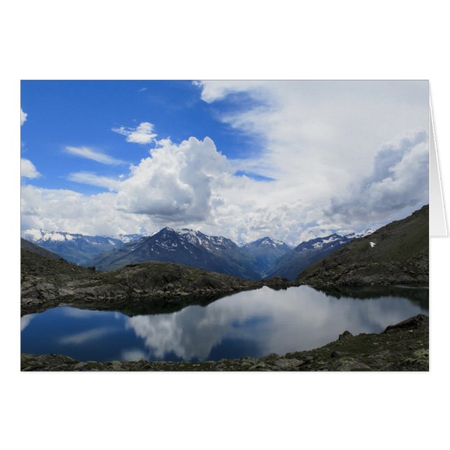 Alpine Lake and Clouds (Front Horizontal)