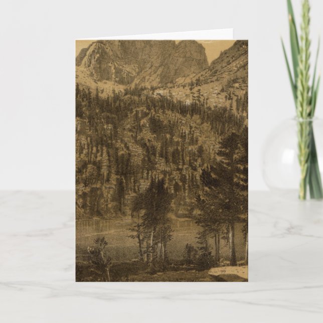 Alpine Lake, Sierra Nevada Card (Front)