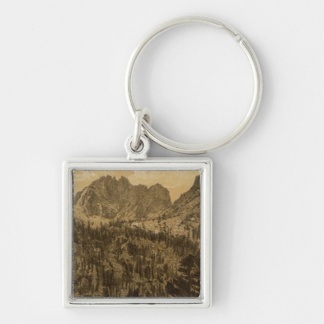 Alpine Lake, Sierra Nevada Key Ring (Front)