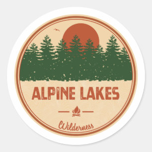 Alpine Lakes Wilderness Classic Round Sticker