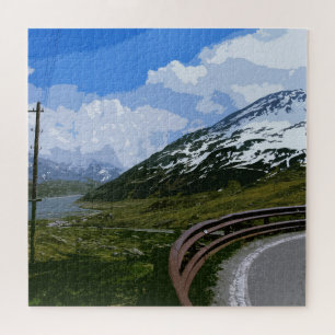 Alpine landscape jigsaw puzzle