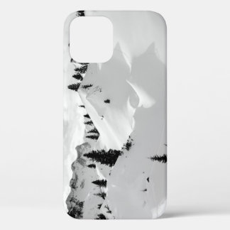 Alpine Landscape: Snowy Fir Trees Mountains iPhone 12 Case