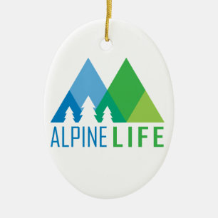 Alpine Life Ceramic Tree Decoration