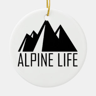 Alpine Life Ceramic Tree Decoration