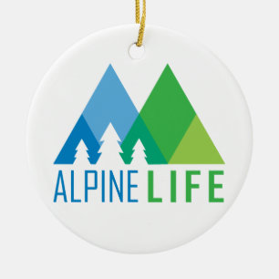 Alpine Life Ceramic Tree Decoration