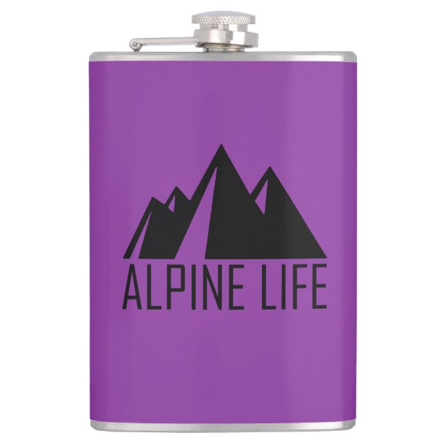 Alpine Life Hip Flask (Front)