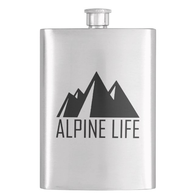 Alpine Life Hip Flask (Front)