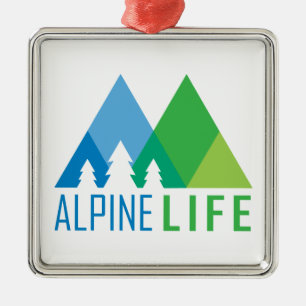 Alpine Life Metal Tree Decoration