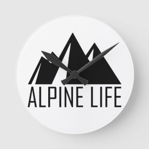 Alpine Life Round Clock