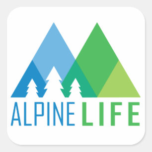 Alpine Life Square Sticker