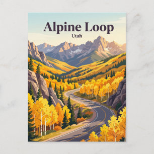 Alpine Loop Utah USA Postcard