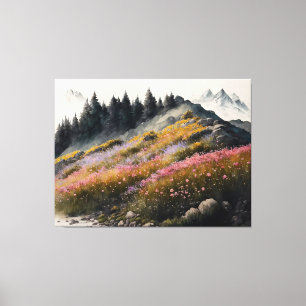 Alpine Meadow Art Work Canvas Print