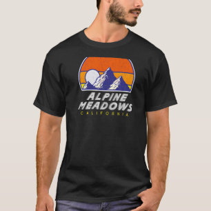 Alpine Meadows, California - USA Ski Resort BACK P T-Shirt