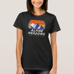 Alpine Meadows, California - USA Ski Resort BACK P T-Shirt