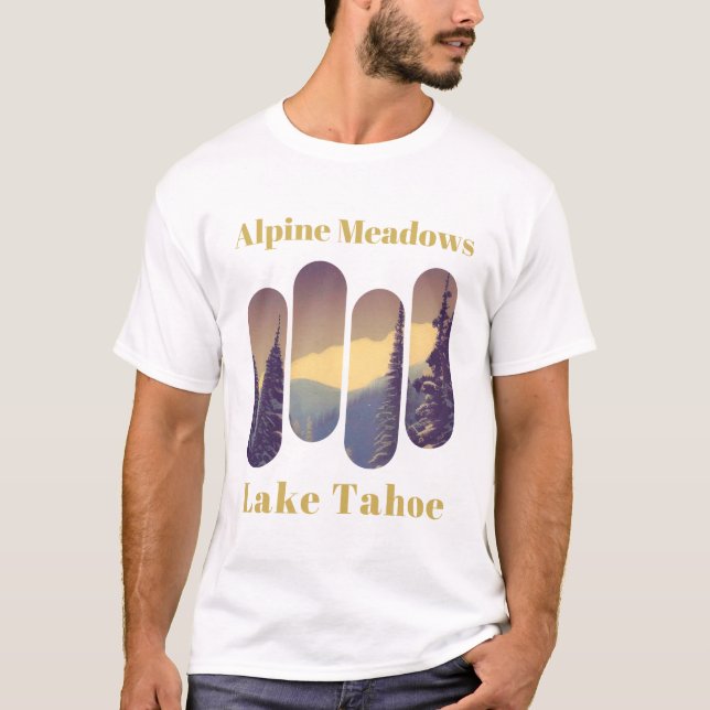 Alpine Meadows ski - Lake tahoe T-Shirt (Front)
