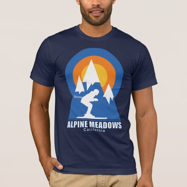 Alpine Meadows Ski Sunset T-Shirt (Front)