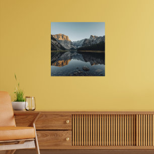 Alpine Mirror Scene – Tranquil Landscape Poster