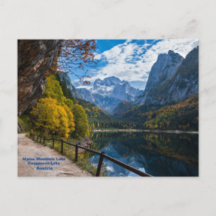 Alpine Mountain Lake Gosauseen Lake Austria   Postcard