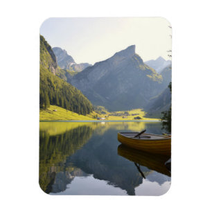 Alpine Mountain Lake in Switzerland Magnet