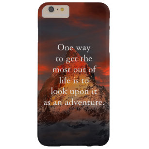 Alpine Mountain Matterhorn Sunset Quote Barely There iPhone 6 Plus Case