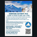 Alpine Mountaineering, Hiking and Climbing Advert  Flyer<br><div class="desc">Alpine Mountaineering,  Hiking and Climbing Advertising Flyers By The Business Card Store.</div>