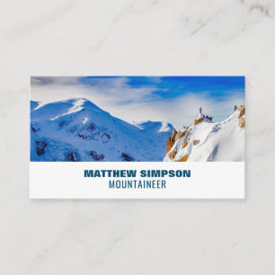 Alpine Mountaineering, Hiking and Climbing Business Card